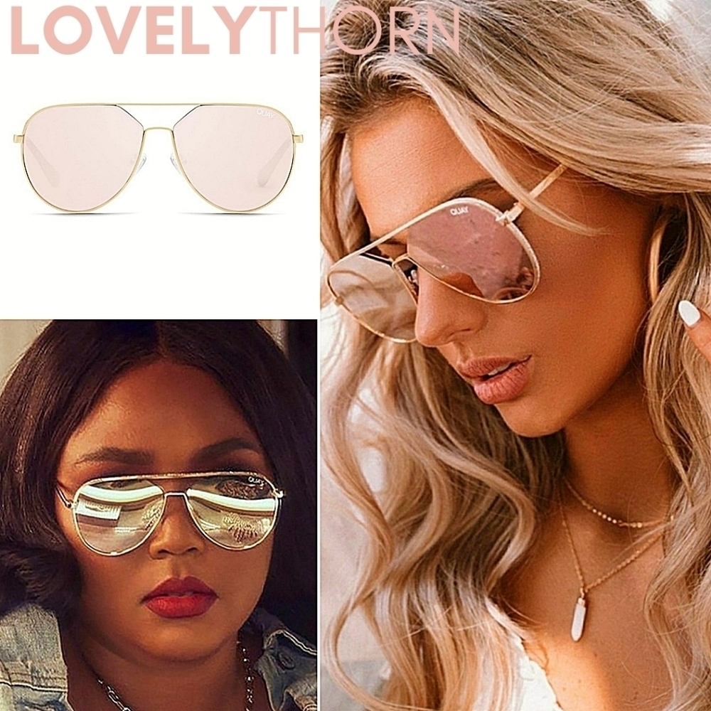 ❤️SOLD❤️ QUAY // ltd ed lizzo collaboration gold mirror ornate gold frame